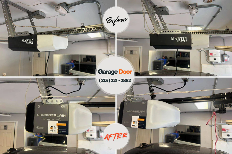 Before and after: garage door repair Superior, CO